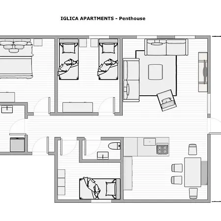 Iglica - Penthouse Bohinjska Bela